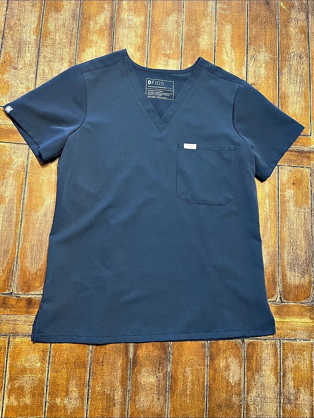 FIGS Catarina Scrub Top Blue harbor